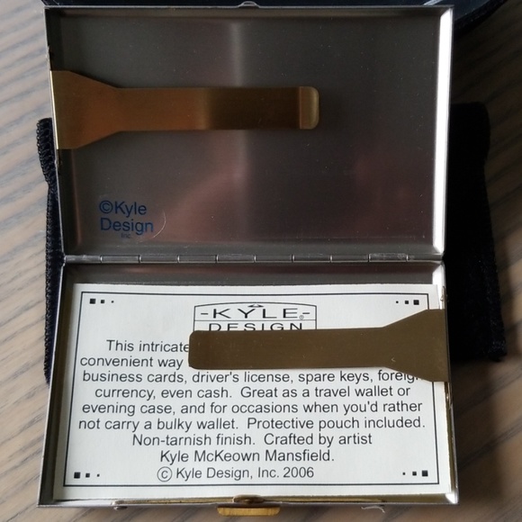 NWT Kyle McKeown Design Metal Card Case - Picture 5 of 7